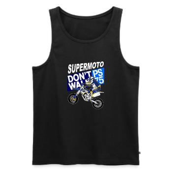 Supermoto - Männer Premium Bio Tank Top - Schwarz - Vorne - Michal (187cm)