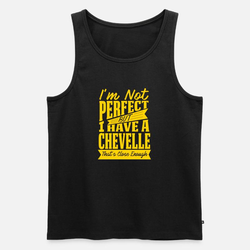 PERFEKT MIT CHEVELLE Y - Männer Premium Bio Tank Top - Schwarz