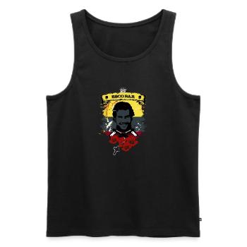 Escobar - Männer Premium Bio Tank Top - Schwarz - Vorne - AI Model Male 178 light (178cm)