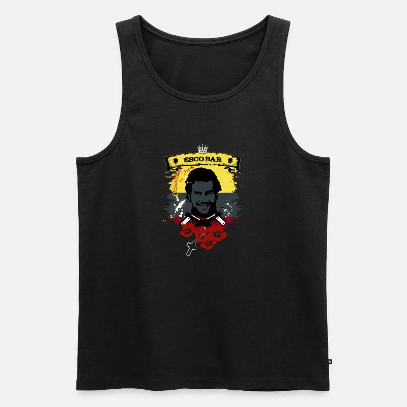 Escobar - Männer Premium Bio Tank Top - Schwarz