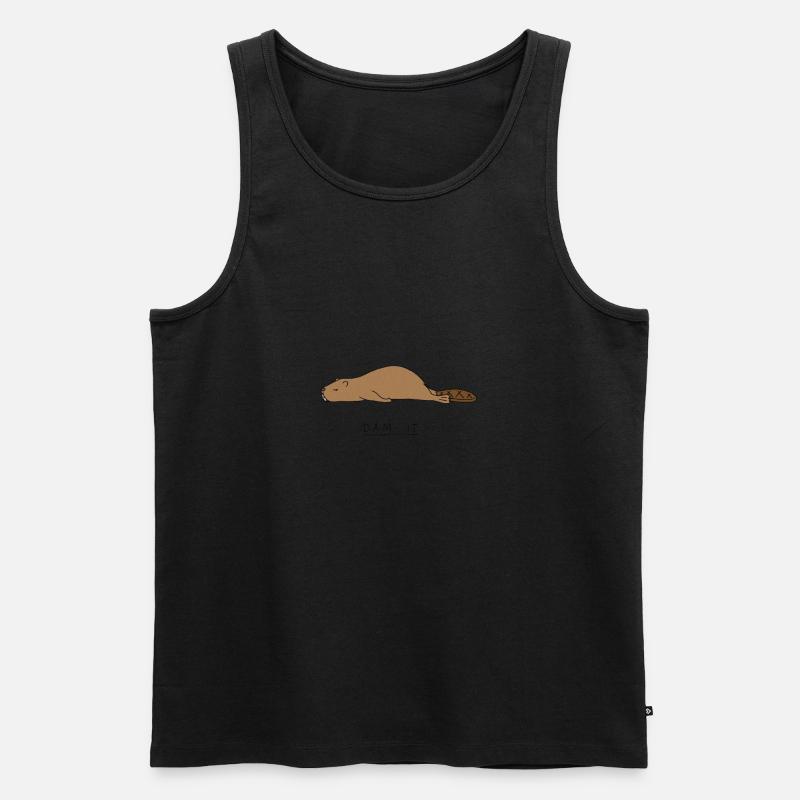 Biberdamm it - Männer Premium Bio Tank Top - Schwarz