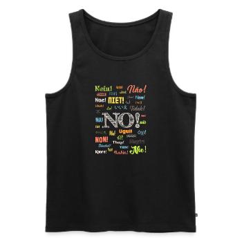 Non - Débardeur bio Premium Homme - noir - Devant - Michal (187cm)