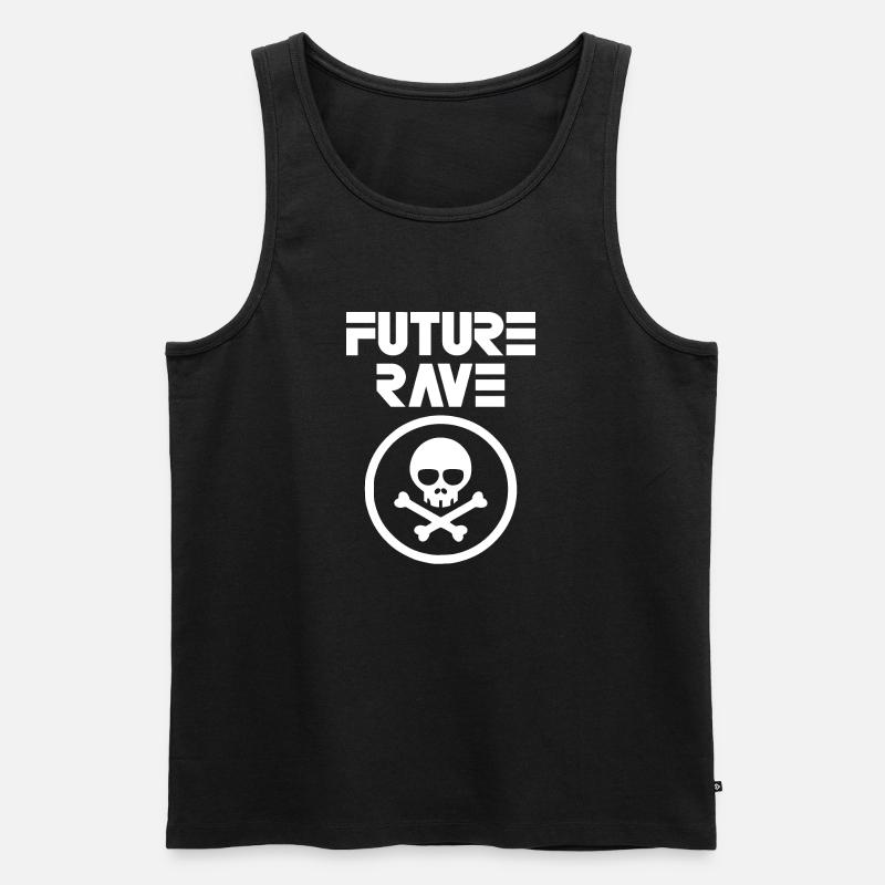 Future Rave - Männer Premium Bio Tank Top - Schwarz
