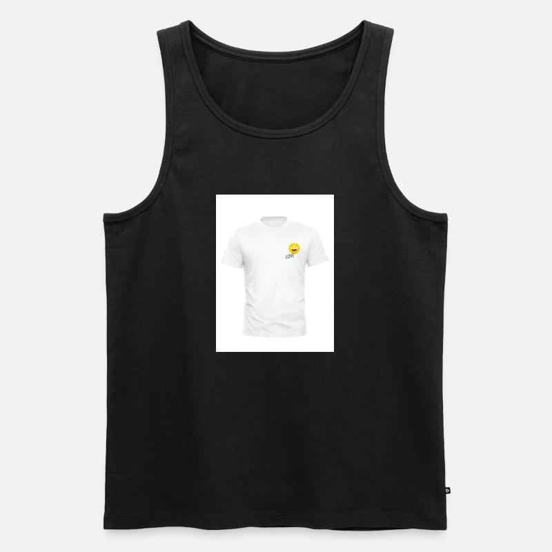 LoveSun - Männer Premium Bio Tank Top - Schwarz