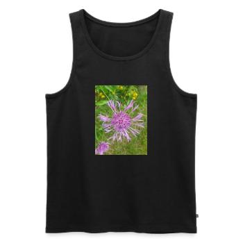 greater knapweed also centaurea Centaurea scabiosa - Men's Premium Organic Tank Top - black - Front - Michal (187cm)