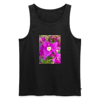 bougainvillea Bougainvillea - Men's Premium Organic Tank Top - black - Front - Michal (187cm)