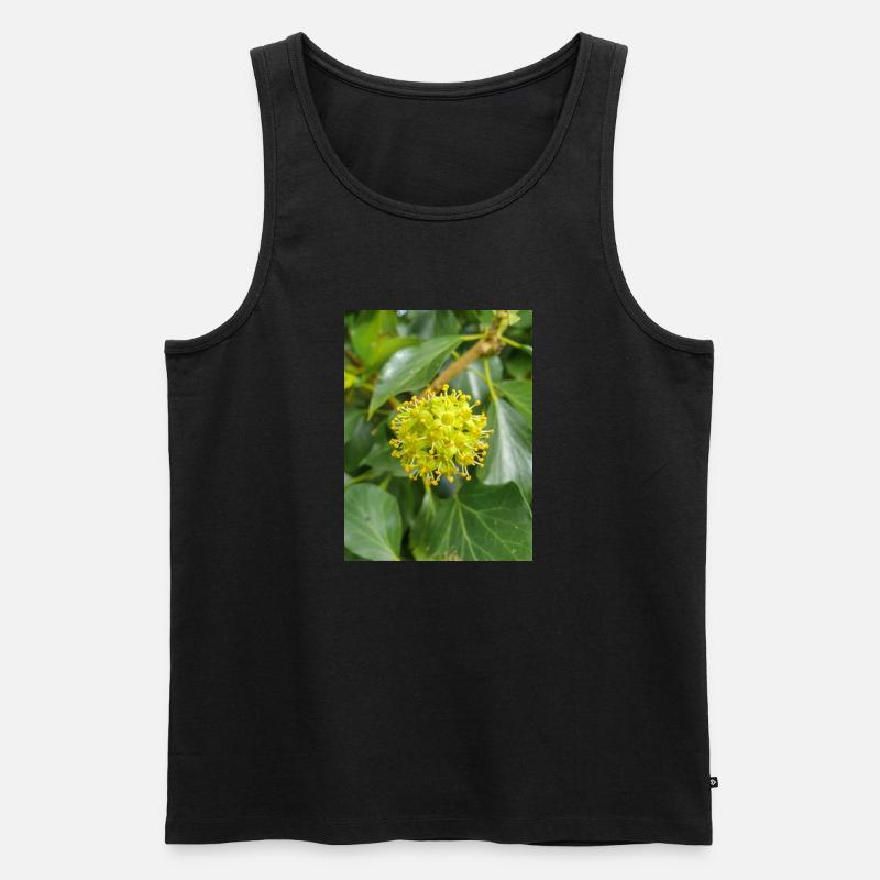 Persischer Efeu (Kolchischer Efeu) - Männer Premium Bio Tank Top - Schwarz