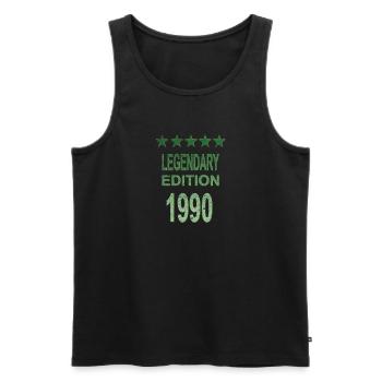 Legendary Edition 1990 Shirt - Männer Premium Bio Tank Top - Schwarz - Vorne - AI Model Male 178 light (178cm)