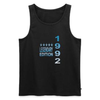 Legendary 1992 Edition - Men's Premium Organic Tank Top - black - Front - Michal (187cm)