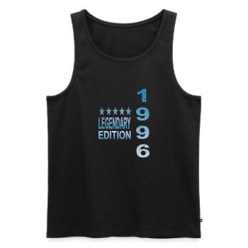 Legendary 1996 Edition - Männer Premium Bio Tank Top - Schwarz - Vorne - AI Model Male 178 light (178cm)
