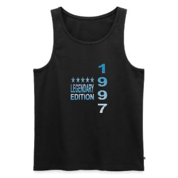 Legendary 1997 Edition - Men's Premium Organic Tank Top - black - Front - Michal (187cm)