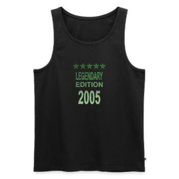 Legendary 2005 Edition - Männer Premium Bio Tank Top - Schwarz - Vorne - AI Model Male 178 light (178cm)