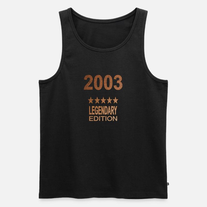 Legendary 2003 Edition - Männer Premium Bio Tank Top - Schwarz
