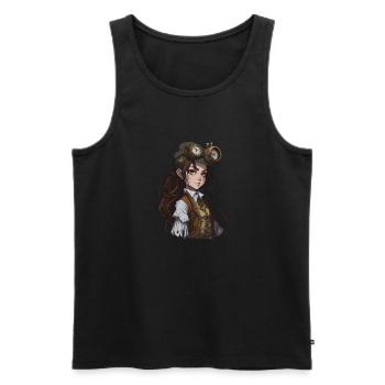 Steampunk I Cadeau - Débardeur bio Premium Homme - noir - Devant - Michal (187cm)