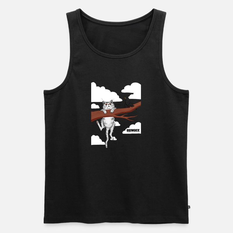 Hang in there 06 - Männer Premium Bio Tank Top - Schwarz