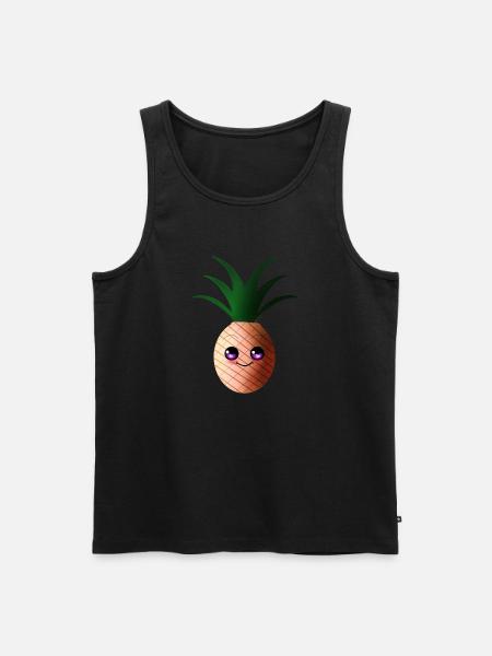 Cute little pineapple - Men's Premium Organic Tank Top - black