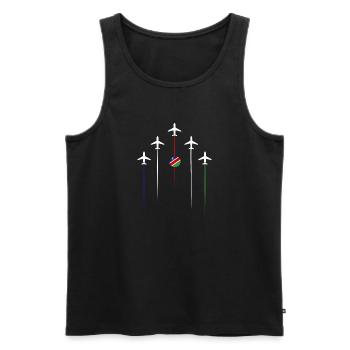 Namibia Airlines - Men's Premium Organic Tank Top - black - Front - AI Model Male 178 light (178cm)