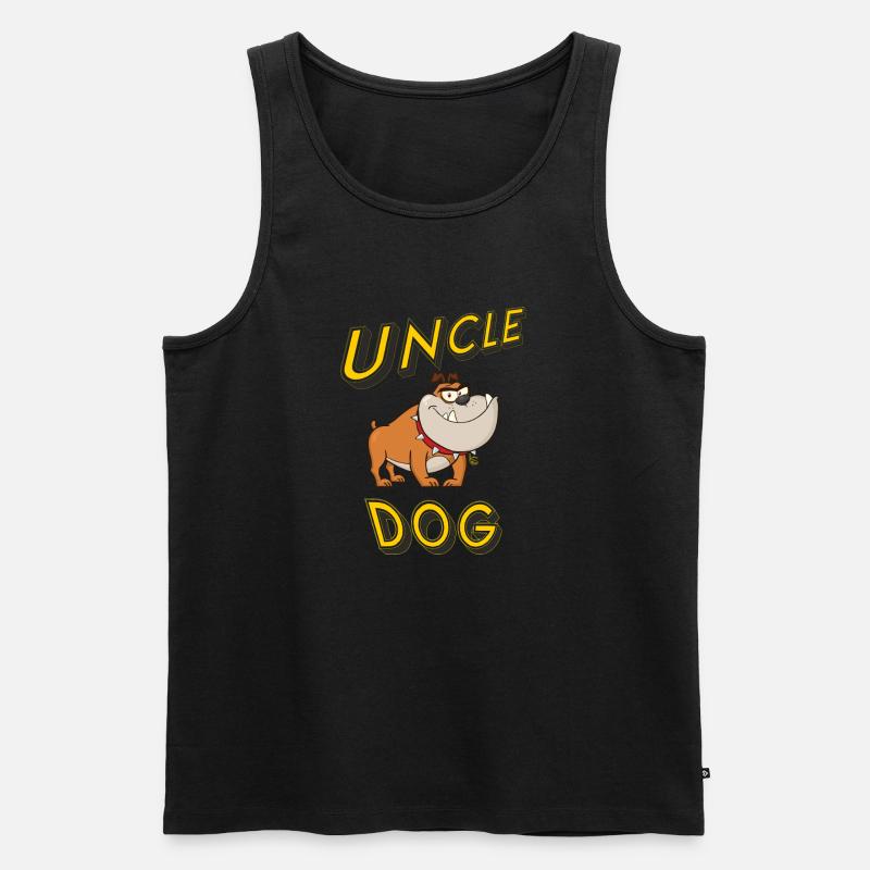 Onkel Hund - Männer Premium Bio Tank Top - Schwarz