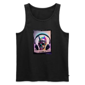 pride - Männer Premium Bio Tank Top - Schwarz - Vorne - Michal (187cm)