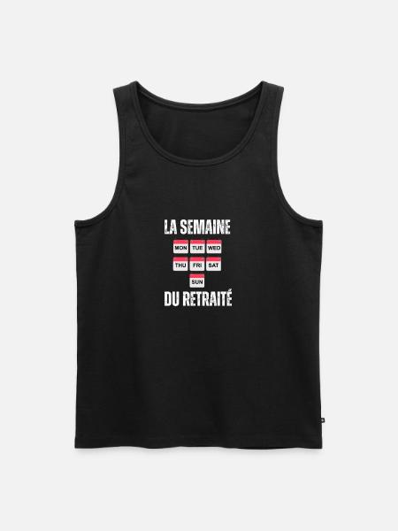 Retiree's Week - Men's Premium Organic Tank Top - black