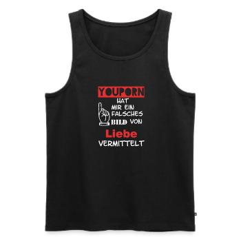 Youporn deutsch - Männer Premium Bio Tank Top - Schwarz - Vorne - Michal (187cm)
