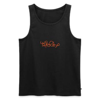 Basel Hip Hop - Men's Premium Organic Tank Top - black - Front - AI Model Male 178 light (178cm)