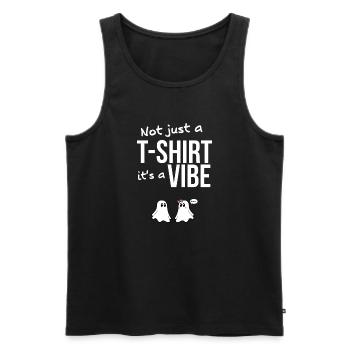 T-shirts avec des phrases amusantes - Fantasmitas 03 - Débardeur bio Premium Homme - noir - Devant - AI Model Male 178 light (178cm)