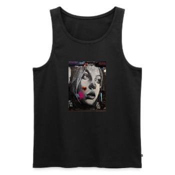 Urban Art - Männer Premium Bio Tank Top - Schwarz - Vorne - Michal (187cm)