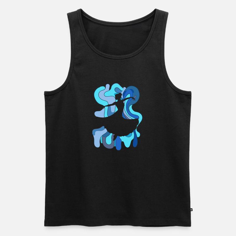 Tanzschule Foxtrott - Männer Premium Bio Tank Top - Schwarz
