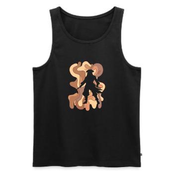 Pirate Flag Pirate Pirate Ship - Men's Premium Organic Tank Top - black - Front - Michal (187cm)