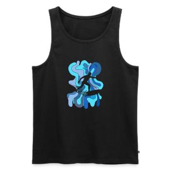 Surfen Surfboard Surfcamp - Männer Premium Bio Tank Top - Schwarz - Vorne - Michal (187cm)