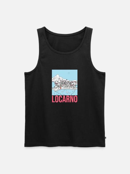 Locarno - Men's Premium Organic Tank Top - black