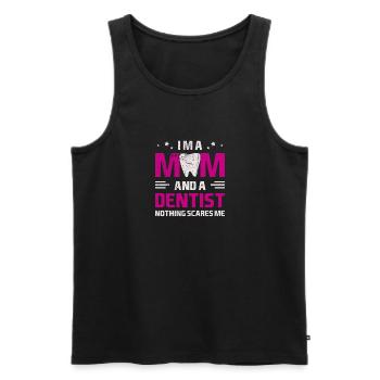 Zahnarzt Zahnmedizin Vintage Zahnheilkunde Spruch - Männer Premium Bio Tank Top - Schwarz - Vorne - Michal (187cm)