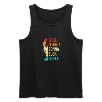 Flusskrebs Crawfish Hummer Vintage Seafood Sprüche - Männer Premium Bio Tank Top - Schwarz - Vorne - Michal (187cm)