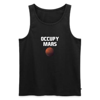 Mars Planet Weltraum Vintage Space Science Sprüche - Männer Premium Bio Tank Top - Schwarz - Vorne - Michal (187cm)