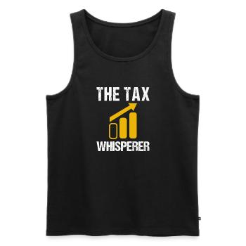 Buchhalter Accountant Finanzexperten Sprüche - Männer Premium Bio Tank Top - Schwarz - Vorne - Michal (187cm)