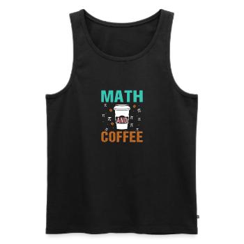 Mathematik Mathematiker Mathelehrer - Männer Premium Bio Tank Top - Schwarz - Vorne - Michal (187cm)