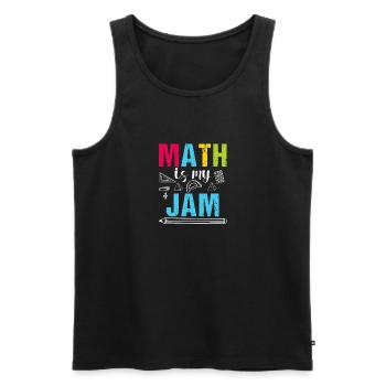 Mathematik Mathematiker Mathelehrer - Männer Premium Bio Tank Top - Schwarz - Vorne - Michal (187cm)