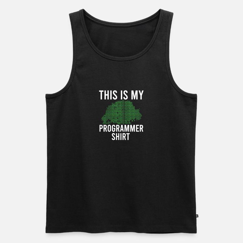 Programmierer Programmierung Informatik Computer - Männer Premium Bio Tank Top - Schwarz