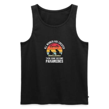 Sanitäter Rettungssanitäter Rettungsdienst - Männer Premium Bio Tank Top - Schwarz - Vorne - Michal (187cm)