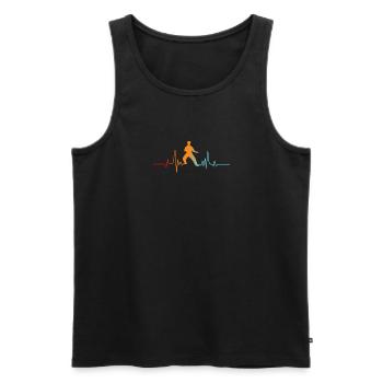 MMA Martial Arts Fighting Fighter - Männer Premium Bio Tank Top - Schwarz - Vorne - Michal (187cm)