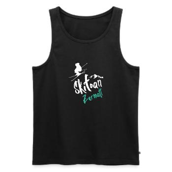 Skifahren Zermatt - Männer Premium Bio Tank Top - Schwarz - Vorne - Michal (187cm)