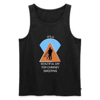 Chimney Sweep Chimney Sweep - Men's Premium Organic Tank Top - black - Front - AI Model Male 178 light (178cm)