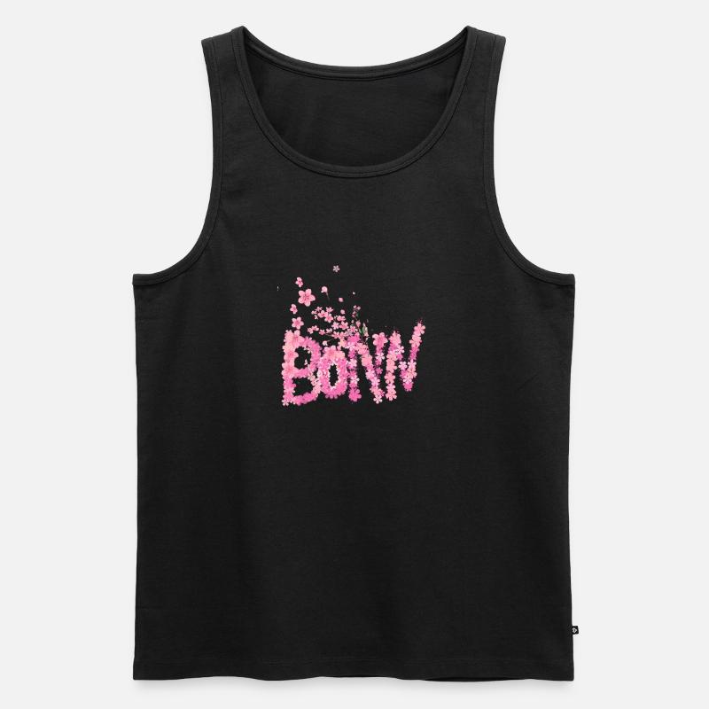 Kirschblüte,blumen,blüte,Blume - Männer Premium Bio Tank Top - Schwarz