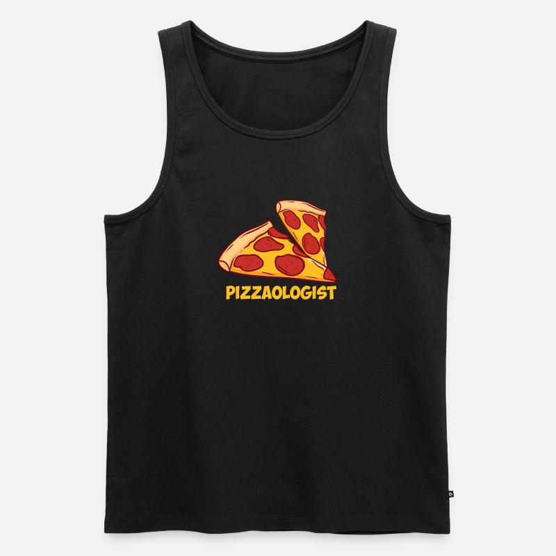 Pizzabäcker - Männer Premium Bio Tank Top - Schwarz