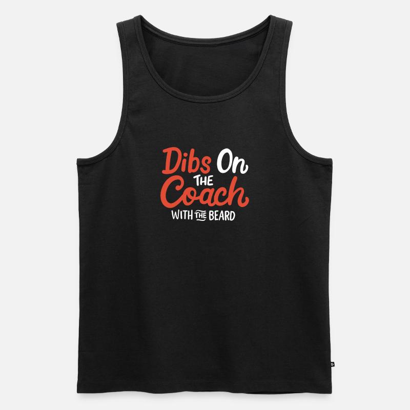 Trainer mit Bart Barttrainer - Männer Premium Bio Tank Top - Schwarz