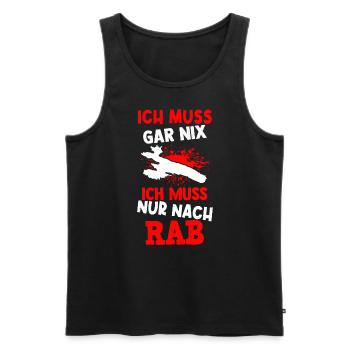 I don't have to do anything, I just have to go to Rab holidaymaker st - Men's Premium Organic Tank Top - black - Front - Michal (187cm)