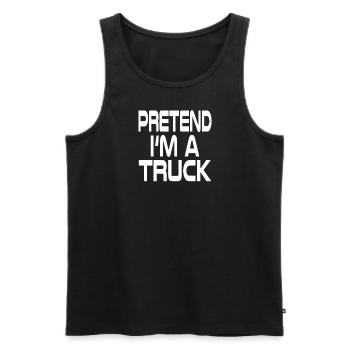 Pretend I'm a Truck - Truck Costume - Men's Premium Organic Tank Top - black - Front - AI Model Male 178 light (178cm)