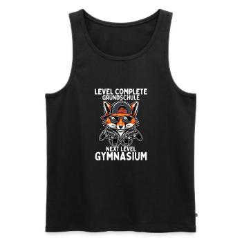 Level Complete Next Level Gymnasium Gaming Fuchs - Männer Premium Bio Tank Top - Schwarz - Vorne - Michal (187cm)