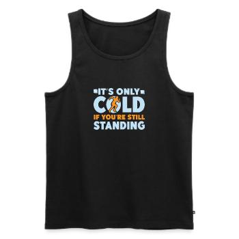 Running Run Only Cold If You´re Standing Marathon - Männer Premium Bio Tank Top - Schwarz - Vorne - AI Model Male 178 light (178cm)